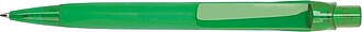 Rubberized ball pen, green