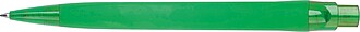 Rubberized ball pen, green