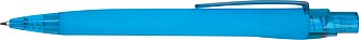 Rubberized ball pen, light blue