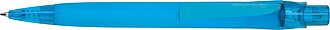 Rubberized ball pen, light blue