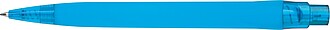 Rubberized ball pen, light blue