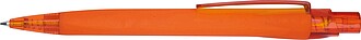 Rubberized ball pen, orange