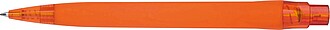 Rubberized ball pen, orange