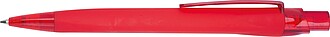 Rubberized ball pen, red