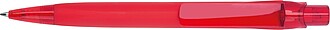 Rubberized ball pen, red