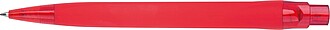 Rubberized ball pen, red