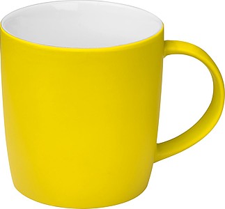 Rubberized ceramic mug