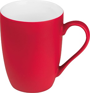Rubberized ceramic mug