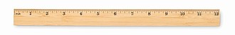 Ruler in bamboo 30 cm
