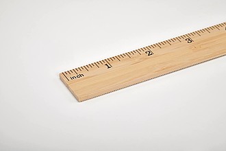 Ruler in bamboo 30 cm