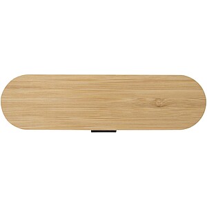 Runa cutlery set with bamboo lid, black