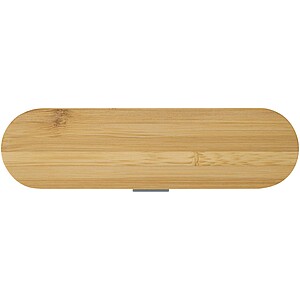 Runa cutlery set with bamboo lid, slate grey