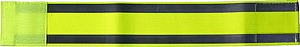 Safety arm band with two reflective stripes, for promotional use.