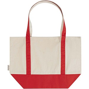Sam 320 g/m2 GRS recycled cotton tote bag, red
