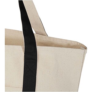 Sam 320 g/m2 GRS recycled cotton tote bag, solid black