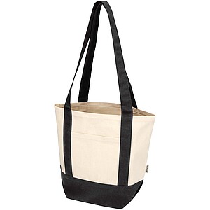 Sam 320 g/m2 GRS recycled mini cotton tote bag, black