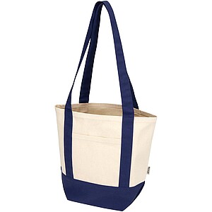 Sam 320 g/m2 GRS recycled mini cotton tote bag, navy