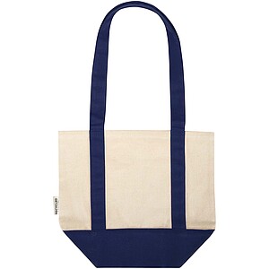 Sam 320 g/m2 GRS recycled mini cotton tote bag, navy