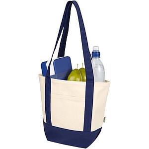 Sam 320 g/m2 GRS recycled mini cotton tote bag, navy