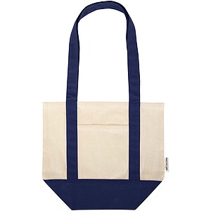 Sam 320 g/m2 GRS recycled mini cotton tote bag, navy