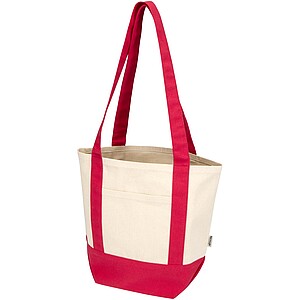 Sam 320 g/m2 GRS recycled mini cotton tote bag, red