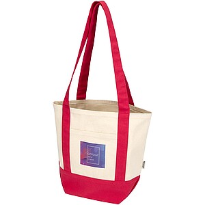 Sam 320 g/m2 GRS recycled mini cotton tote bag, red