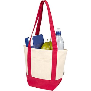Sam 320 g/m2 GRS recycled mini cotton tote bag, red