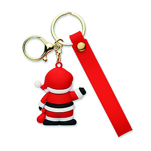 Santa keyring bag charm