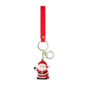 Santa keyring bag charm