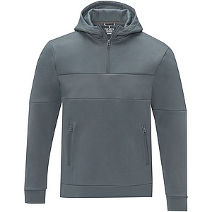 Sayan mens half zip anorak hooded sweater