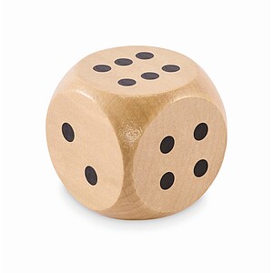 Schima wooden dice 5cm dia, wood