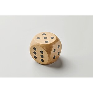 Schima wooden dice 5cm dia, wood