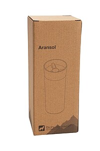 SCHWARZWOLF ARANSOL Double-walled thermo mug, anthracite