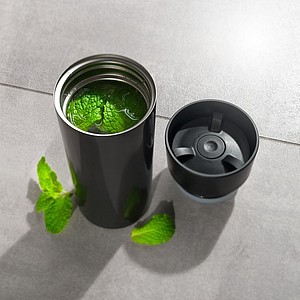 SCHWARZWOLF ARANSOL Double-walled thermo mug, anthracite