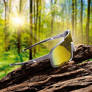 SCHWARZWOLF BARWON Sports polarized glasses, white