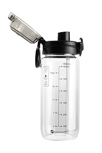 SCHWARZWOLF KARISIMBI Sports tritan bottle, 650 ml, transparent
