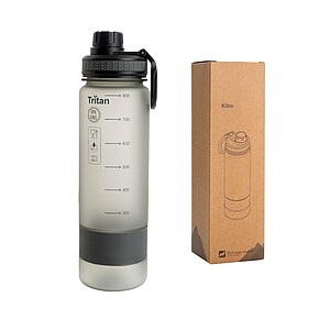 SCHWARZWOLF KIBO Sports tritan bottle, grey