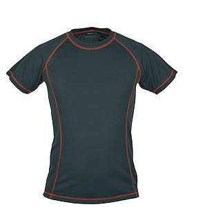 SCHWARZWOLF PASSAT MEN functional T-shirt, red seams, M