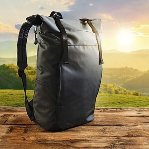 SCHWARZWOLF PEKTUSAN Practical rolltop backpack, grey