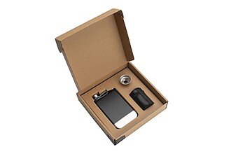 SCHWARZWOLF TAHAT hip flask set