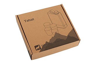 SCHWARZWOLF TAHAT hip flask set