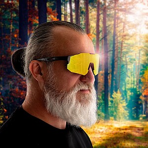 SCHWARZWOLF TRINITY Sports polarized glasses, black