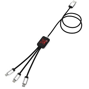 SCX.design C17 easy to use light-up cable, red