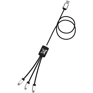 SCX.design C17 easy to use light-up cable, solid black