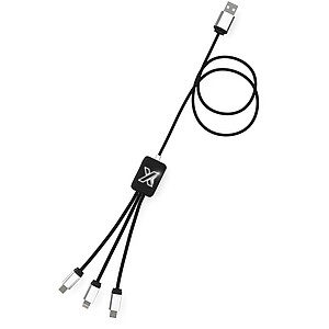 SCX.design C17 easy to use light-up cable, solid black
