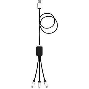SCX.design C17 easy to use light-up cable, solid black
