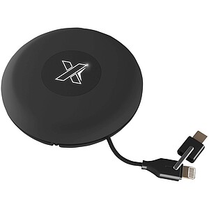 SCX.design C18 3-in-1 travel light-up cable, solid black