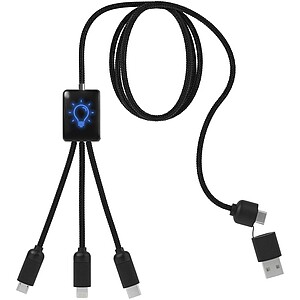 SCX.design C28 5-in-1 extended charging cable, blue