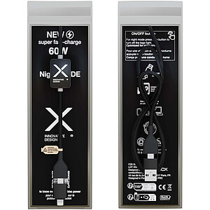 SCX.design C32 60W switch charging cable with light-up logo
