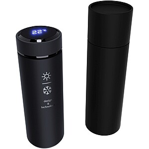 SCX.design D10 insulated smart bottle, solid black
